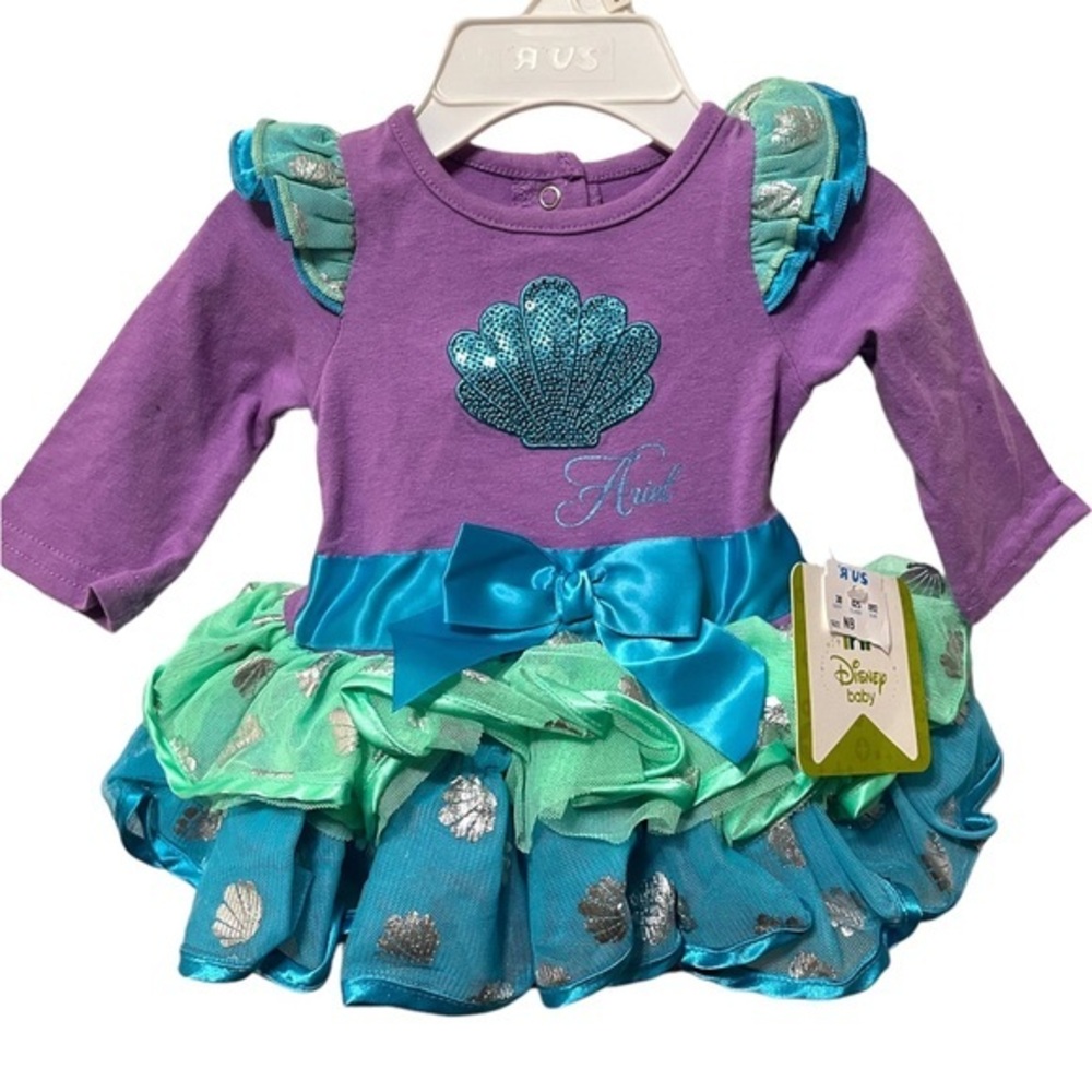 New with Tag Disney Ariel Newborn Tutu Dress